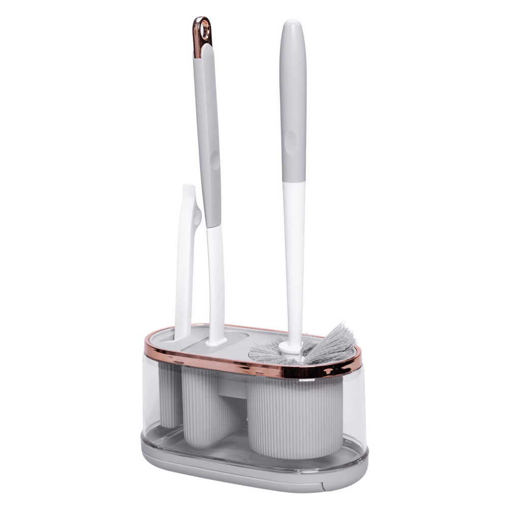 Настінний набір для туалету 3 в 1: ершики та щітка Київ - фото 5