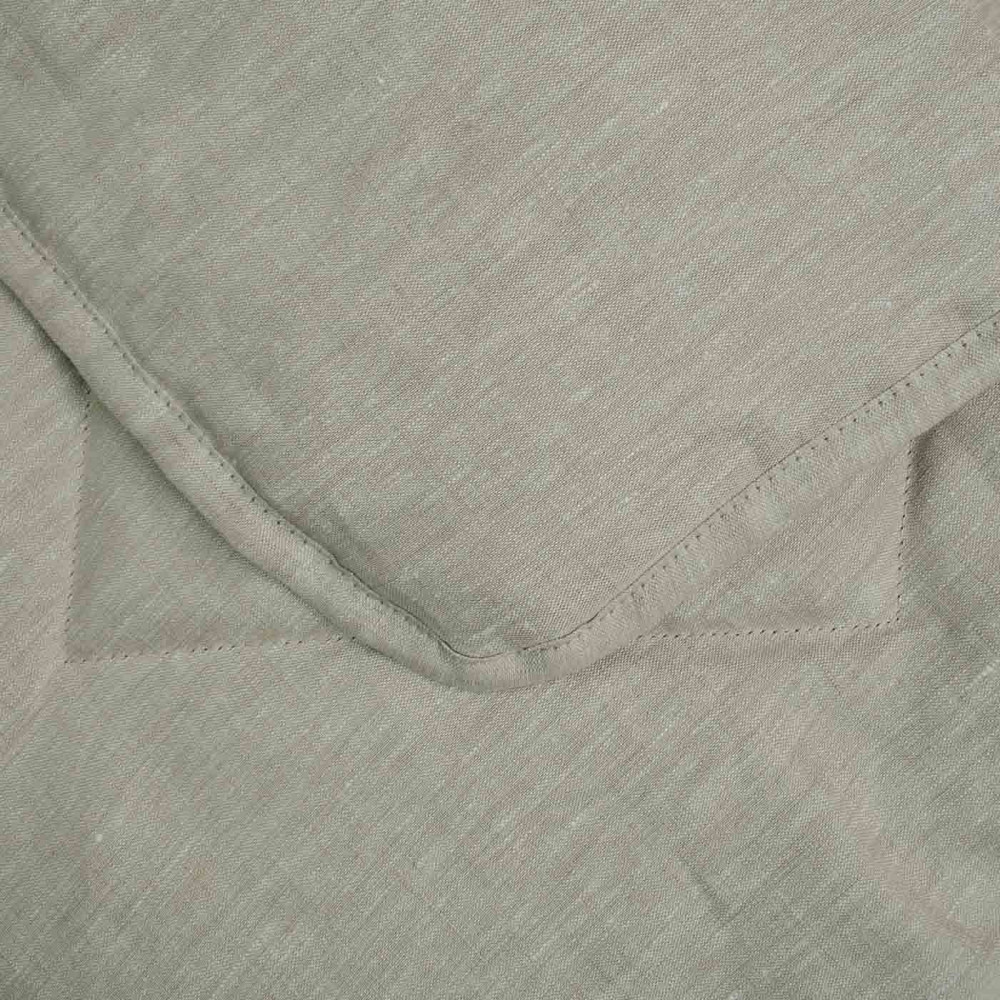 Одеяло конопляное летнее покрытие Лен YouStar полуторное 140х210 см (Светло-серый) Сумы - изображение 4