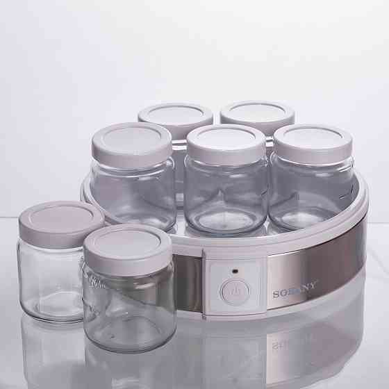 Sokany Йогуртниця електрична на 7 баночок по 180 (мл) апарат для приготування йогурту 20 Вт йог Коломия