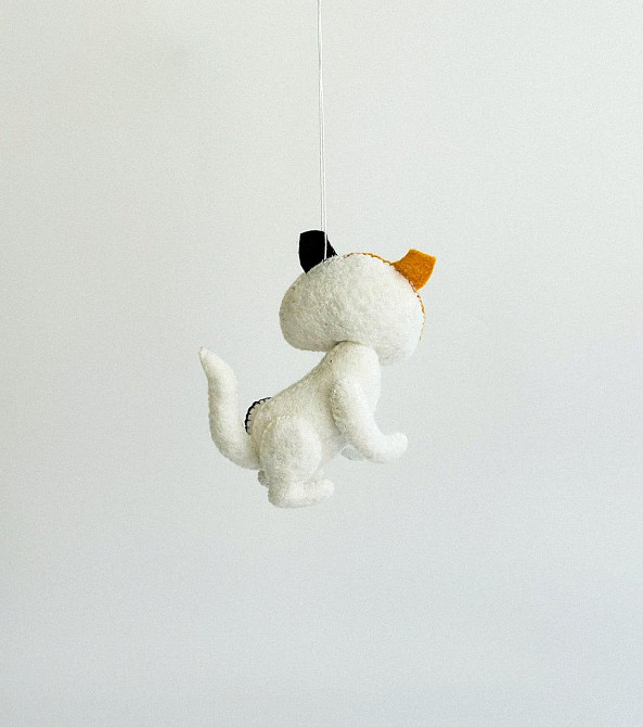 Мягкая фетровая игрушка кот ручной работы – безопасная развивающая игрушка Киев - изображение 4