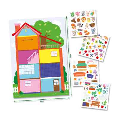 Набор для творчества Ses Creative з наліпками серії My first Затишний будинок (14476S) Винница