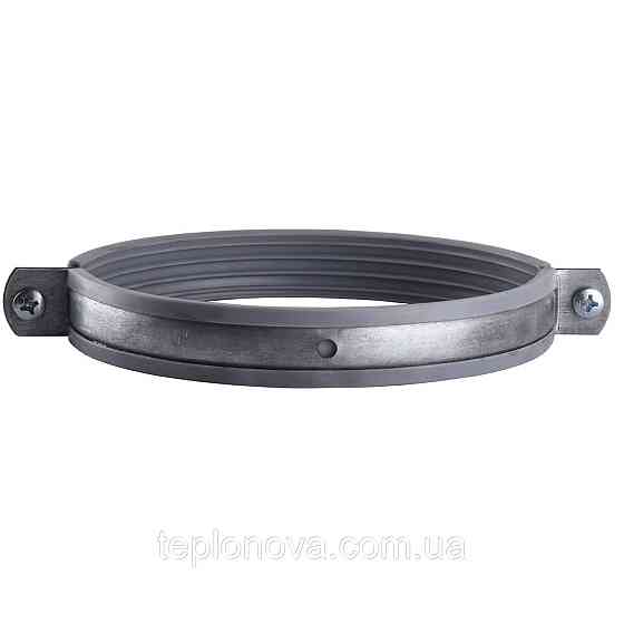 Хомут у зборі CR 6| (158-168 мм) з гвинтом-шурупом 8*100 і дюбелем у уп., сірий Чернівці