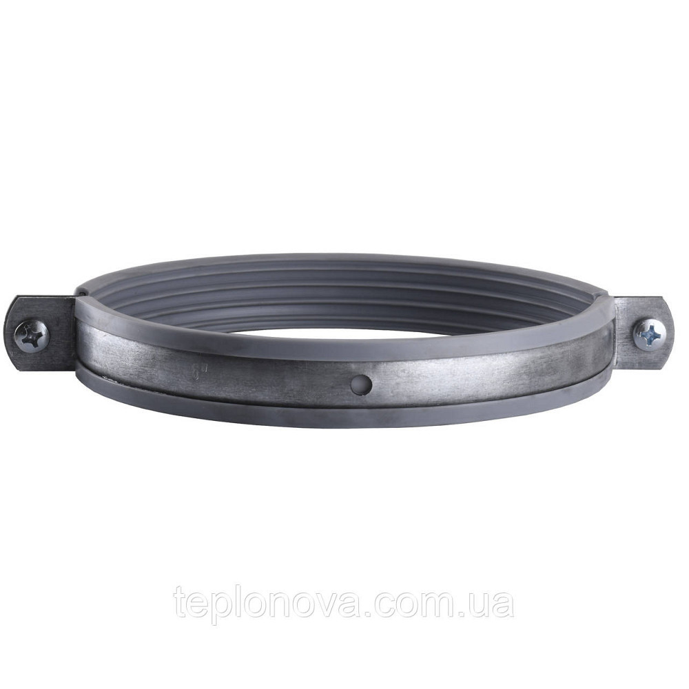 Хомут у зборі CR 6| (158-168 мм) з гвинтом-шурупом 8*100 і дюбелем у уп., сірий Чернівці - фото 4