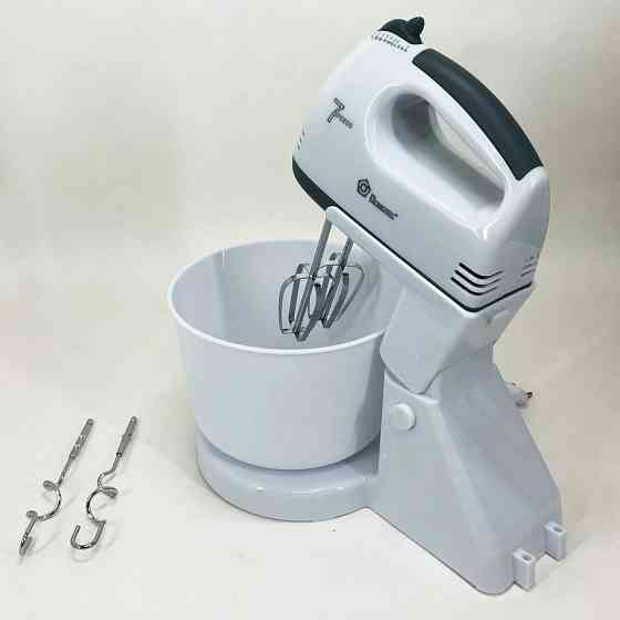 Бытовой миксер для кухни Domotec, Ручной миксер с металлической насадкой для хлебного теста HD-43 Киев