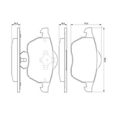 Гальмівні колодки Bosch 0 986 424 460 Вінниця