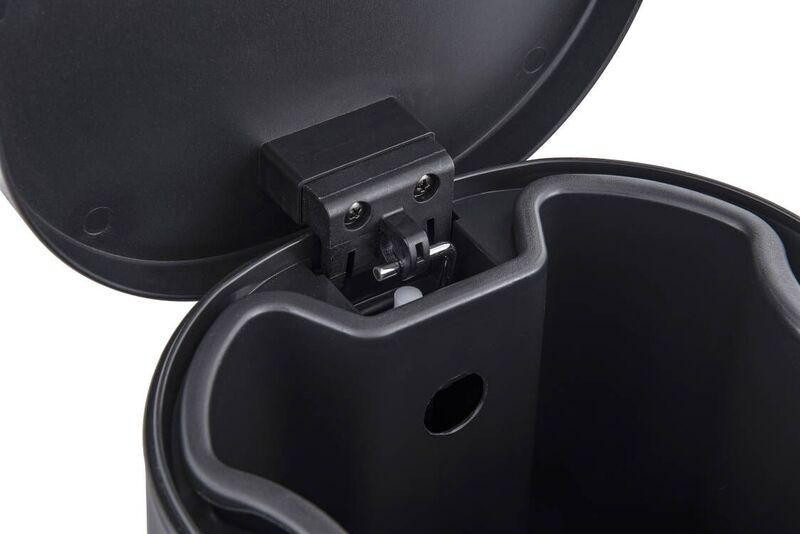 Відро для сміття з плавним закриттям овальне Zerix Prime-TC0105 Black 5л колір чорний   ( ZX5902 ) 25141 Харків - фото 9