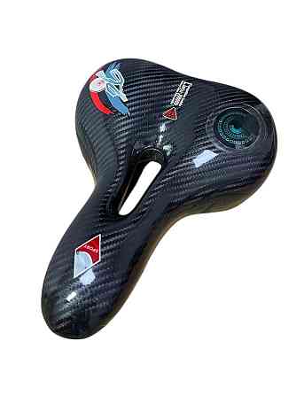 Седло для велосипеда комфортное с силиконовым амортизатором Feel Fit ZD-029 240*180 мм глянцевое Бровары