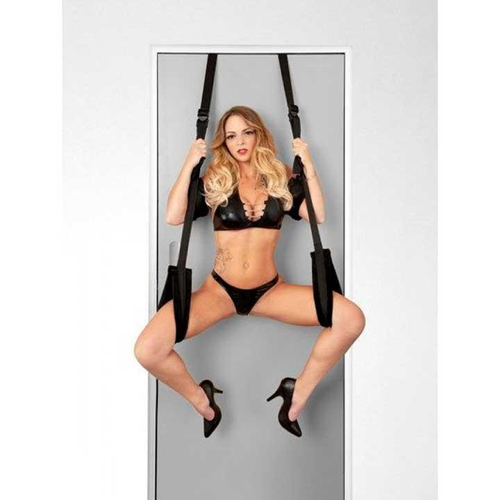 Секс-качели на двери Tentation Door Straps for Bad - Черный– Садо-мазо Винница - изображение 1