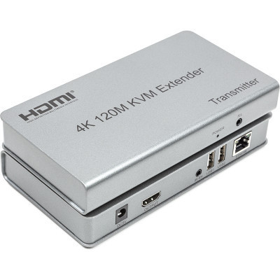 Адаптер HDMI extender 120m 4K/30hz CAT5E/6 PowerPlant (CA912933) Вінниця - фото 1