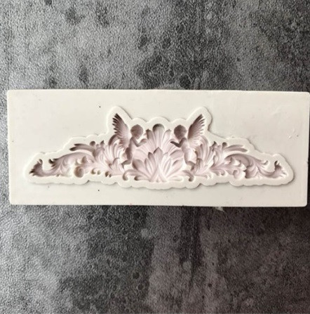 Молд силиконовый Ангелы 79 на 28 мм серый Киев - изображение 6