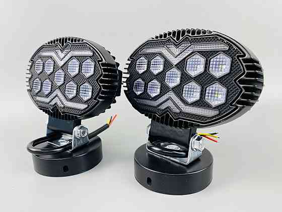 Фара LED кругла 15led chip 9-80V алюмінієвий корпус, кріплення, повітряний клапан Мукачево