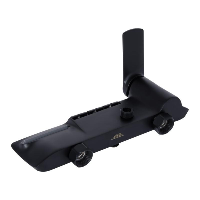 Душевая система из латуни Qtap Slavonice на три потребителя (с изливом) QTSLA111BLM45906 Black Matt Харьков - изображение 10