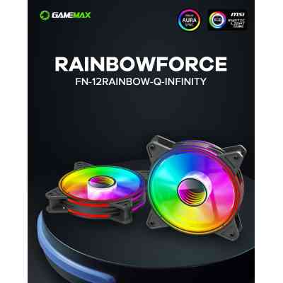 Кулер для корпуса Gamemax FN-12Rainbow-Q-Infinity Винница