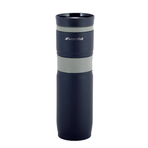 Термочашка 900мл з TPR вставкою нержавіюча сталь (мікс) KAMILLE 2068 Житомир - фото 4