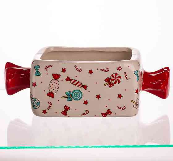 Новорічна фарфоровая конфетниця 24×11.5 см Київ