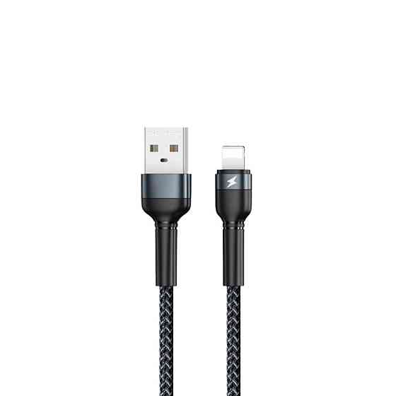 Кабель Remax Jany USB 2.0 to Lightning 2.4A 1M Черный (RC-124i) Киев
