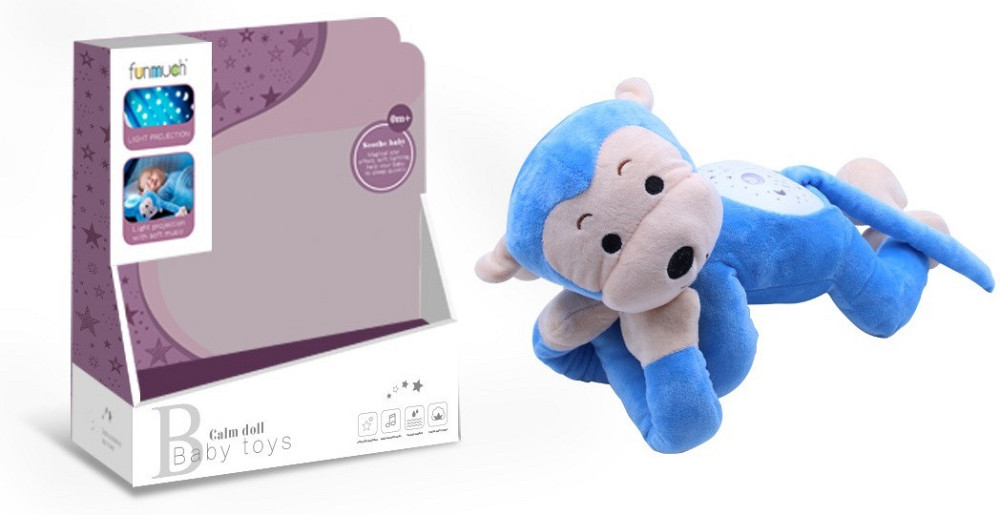 М'яка музична іграшка Funmuch Мавпа з проектором (6476781) Київ - фото 1