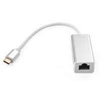 Перехідник USB-C to RJ45 Ethernet 1000Mbps aluminium Vinga (VCPATC2GBLNS) Киев