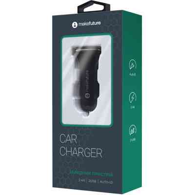 Зарядное устройство MAKE 12W 2.4A+2.4А Black (MCW-221BK) Винница