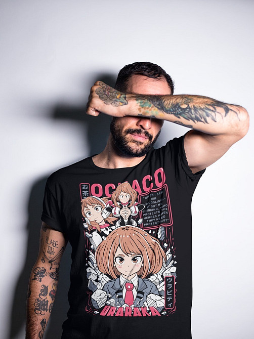 Футболка для мальчика аниме Моя геройская академия оверсайз (рост от 165 до 180 ) Черний AnimeJ0266m Днепр - изображение 3