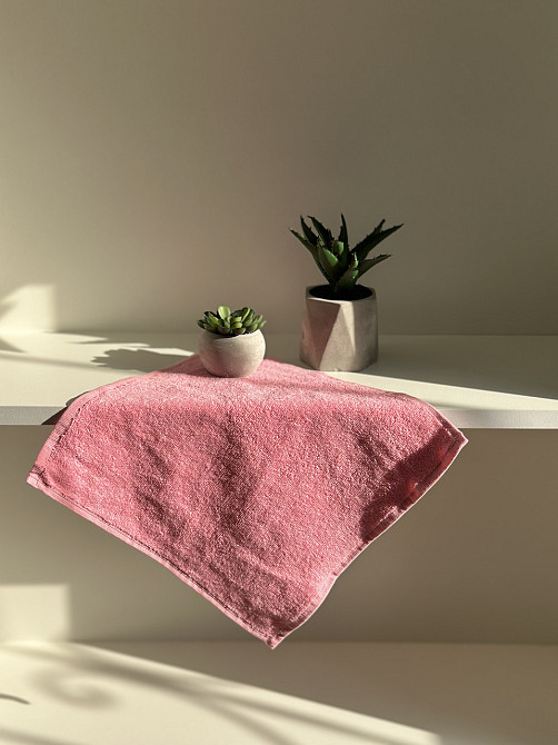 Салфетка махровая Ideal Textile 30х30 см 400 г/м2 (56860385) Рожевий Черновцы - изображение 1