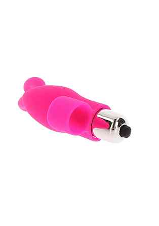 Вибратор на палец с кроликом TOY JOY розовый, 10 х 2.6 см Sex Aura Киев