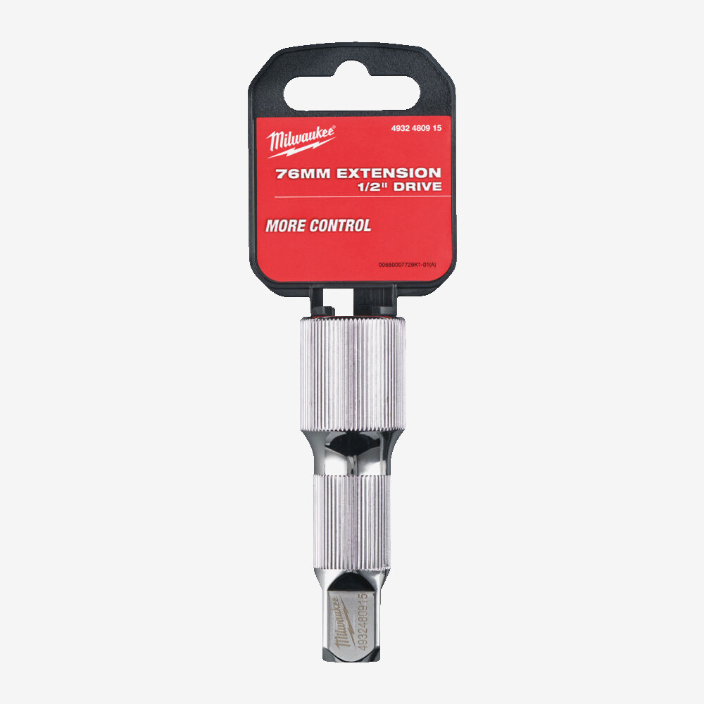 Подовжувач для головок хромований MILWAUKEE 1/2'', 76мм Одеса - фото 3