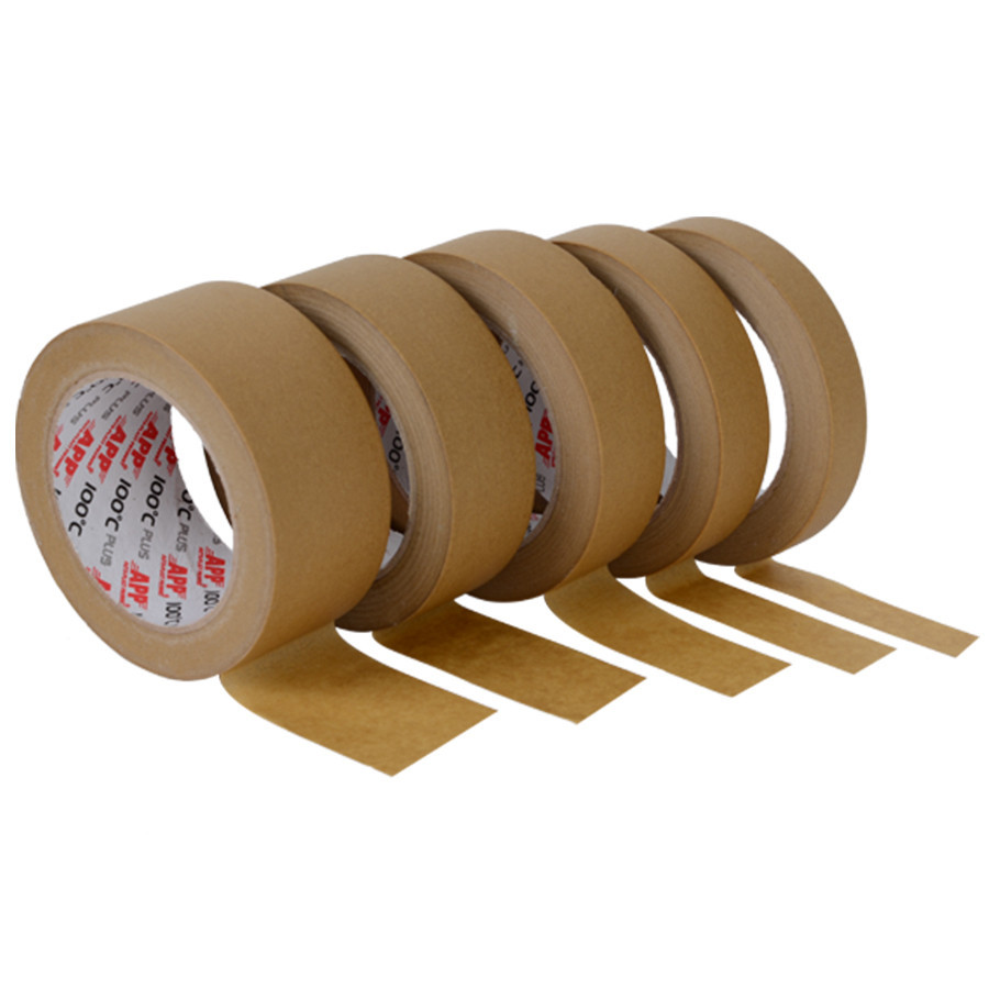 Стрічка малярна APP Plus 48мм х 45м 100*C коричнева, 070110 Киев - изображение 1