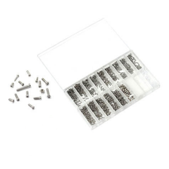 Набір гвинтів, гайок, шайб для ремонту окулярів, годинника 9425, 1000 шт. Винница