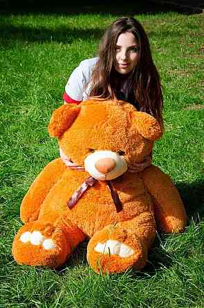 Плюшевий ведмедик М'яка іграшка Ветли 130 см Карамельний Тернопіль