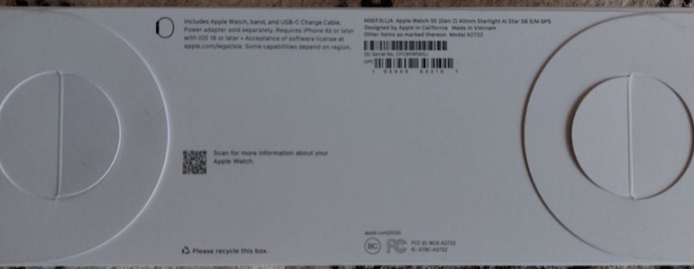 Смарт -Часы .Наявності новий смарт-годинник Apple Watch SE 2 (2024) GPS 40mm Starlight Aluminium. Київ - фото 3