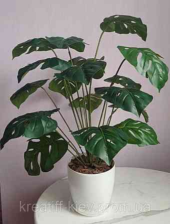 Штучний кущ монстери  із латексу Дніпро