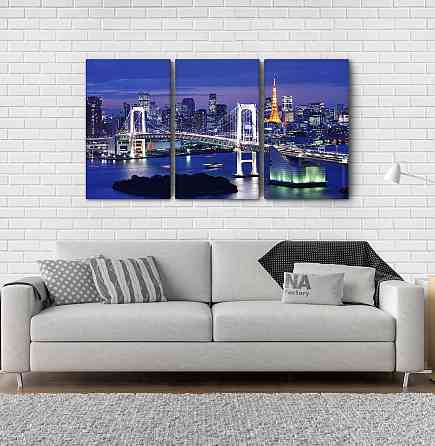 Модульная картина Ночной город Аrt-88_3А Киев