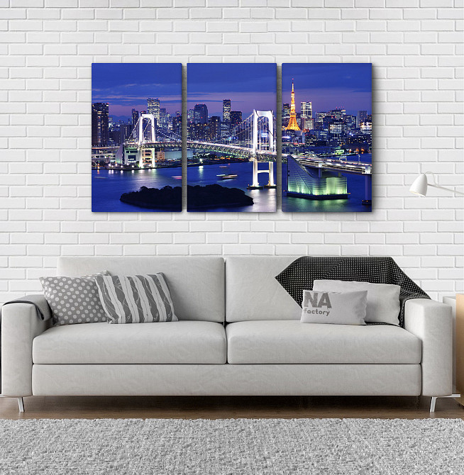 Модульная картина Ночной город Аrt-88_3А Киев - изображение 2