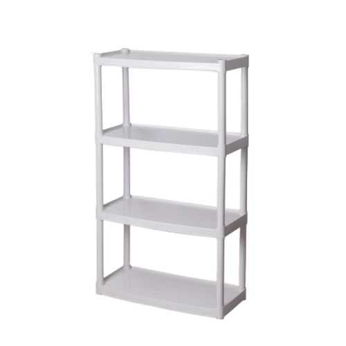Стелаж універсальний на 4 секції 82*37*136см пластик біла троянда Алеана Житомир - фото 1