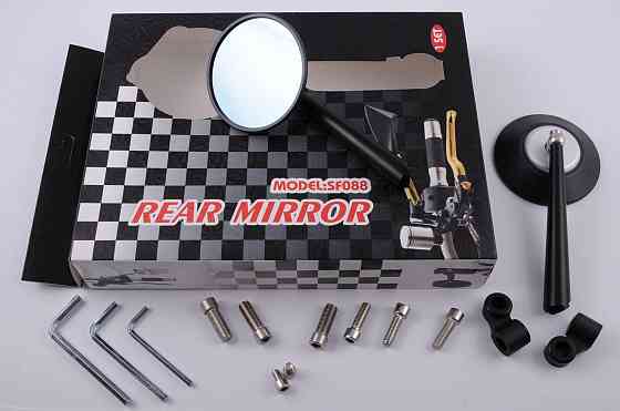 Дзеркала (чорні, круглі, алюм., антивідблиск, перехід., інструм.) CNC Київ