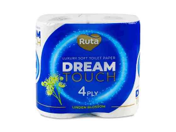 Туалетний папір 4шт 4шар Dream touch Білий Linden ТМ RUTA Київ