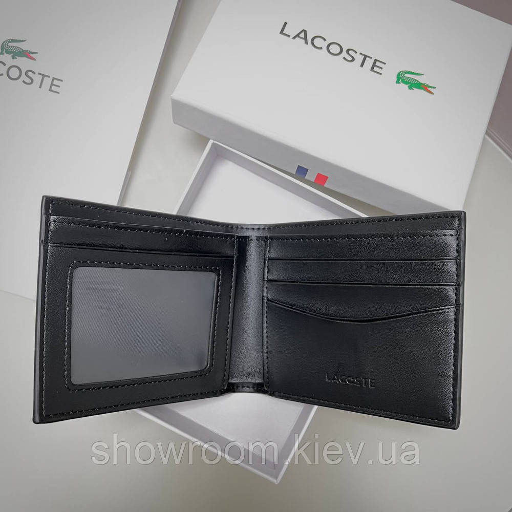 Чоловіче портмоне Lacoste (1714) подарункова упаковка Київ - фото 5