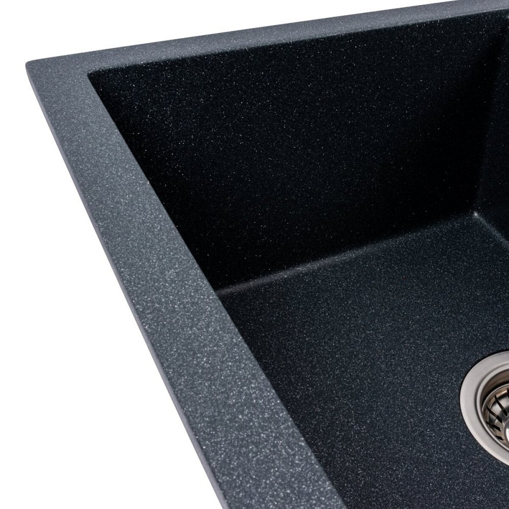VALESO Гранітна кухонна мийка Valeso 5850 REYNA матова антрацит Киев - изображение 3