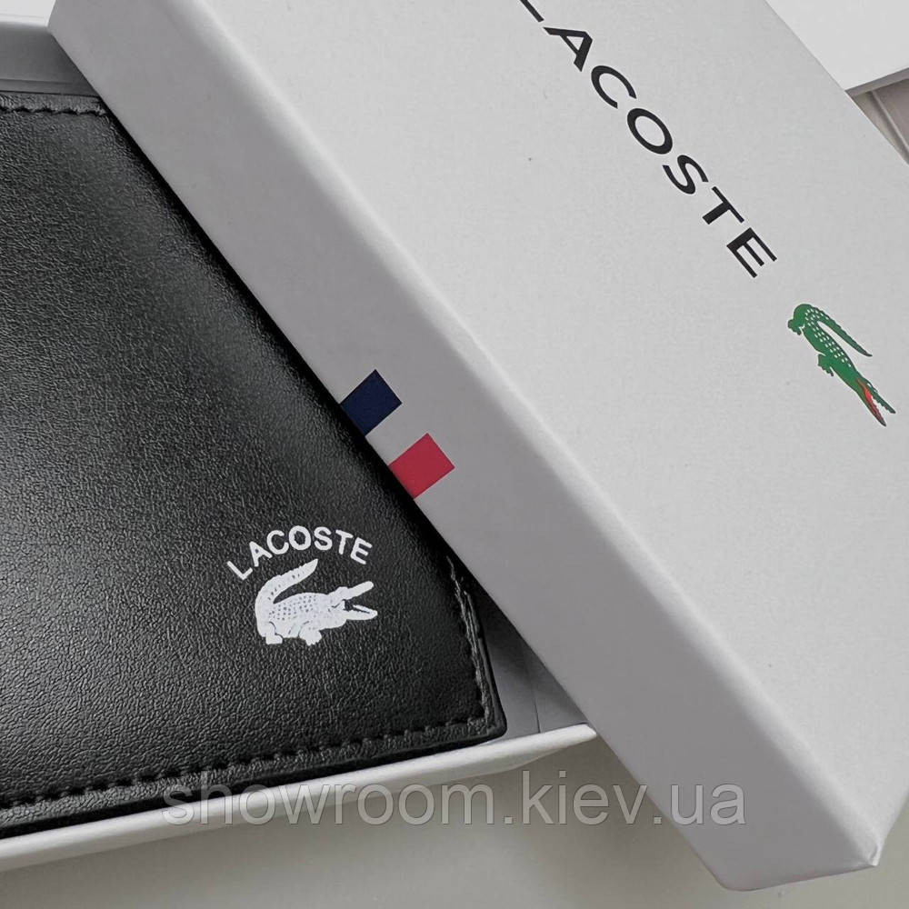Чоловіче портмоне Lacoste (1714) подарункова упаковка Київ - фото 4