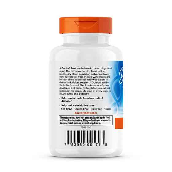 Ресвератрол Doctor's Best Resveratrol 60 капс Киев