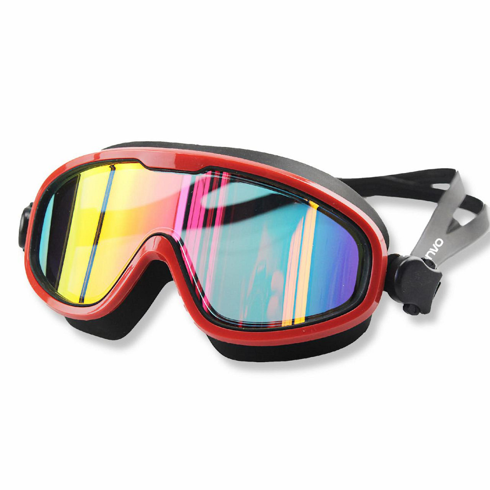 Маска для плавання Renvo Kariba Уні Anti-fog Чорний, Червоний OSFM (2SM100-0107) Київ - фото 1