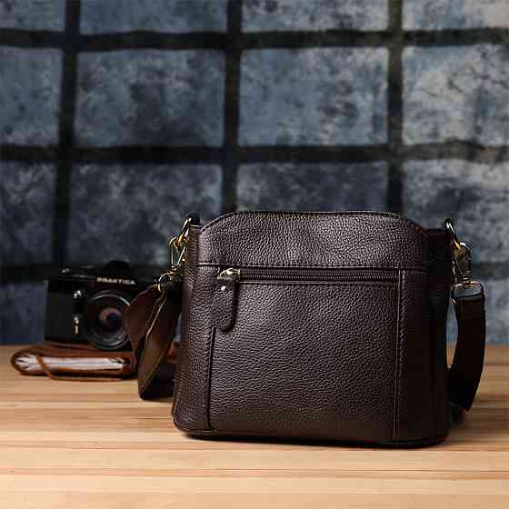 Жіноча сумка з натуральної шкіри зі зручною внутрішньою організацією Vintage 22979 Коричневий Київ