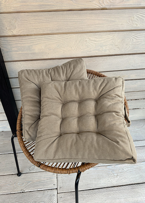 Подушка для стульев (50x50х8 см) Decorator Sawana цвет бежевый 84-134 Киев - изображение 6