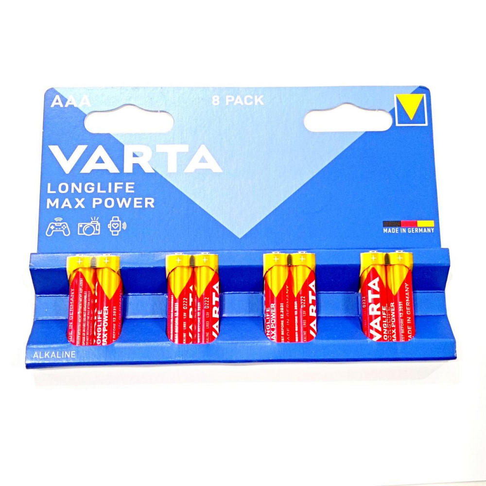 Батарейка Varta MAX POWER LR3/AAA/ ALKALINE, 8шт Днепр - изображение 2