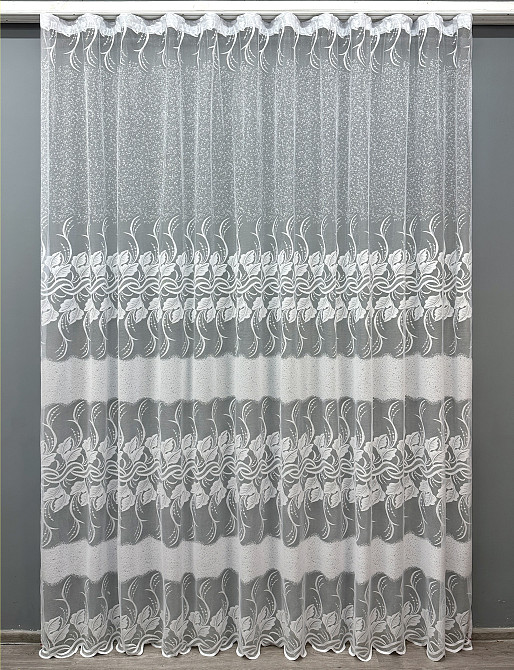 Тюль жакард "Преміум" колір білий 1784т Київ - фото 8