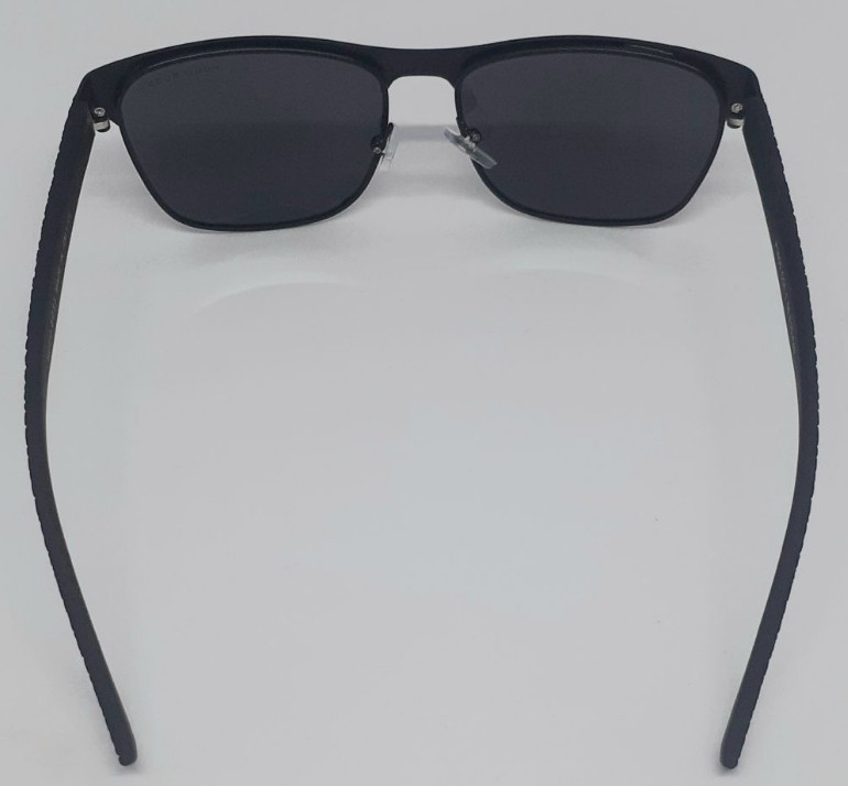 Брендові стильні чоловічі окуляри чорні в чорному металі поляризовано. Київ - фото 5