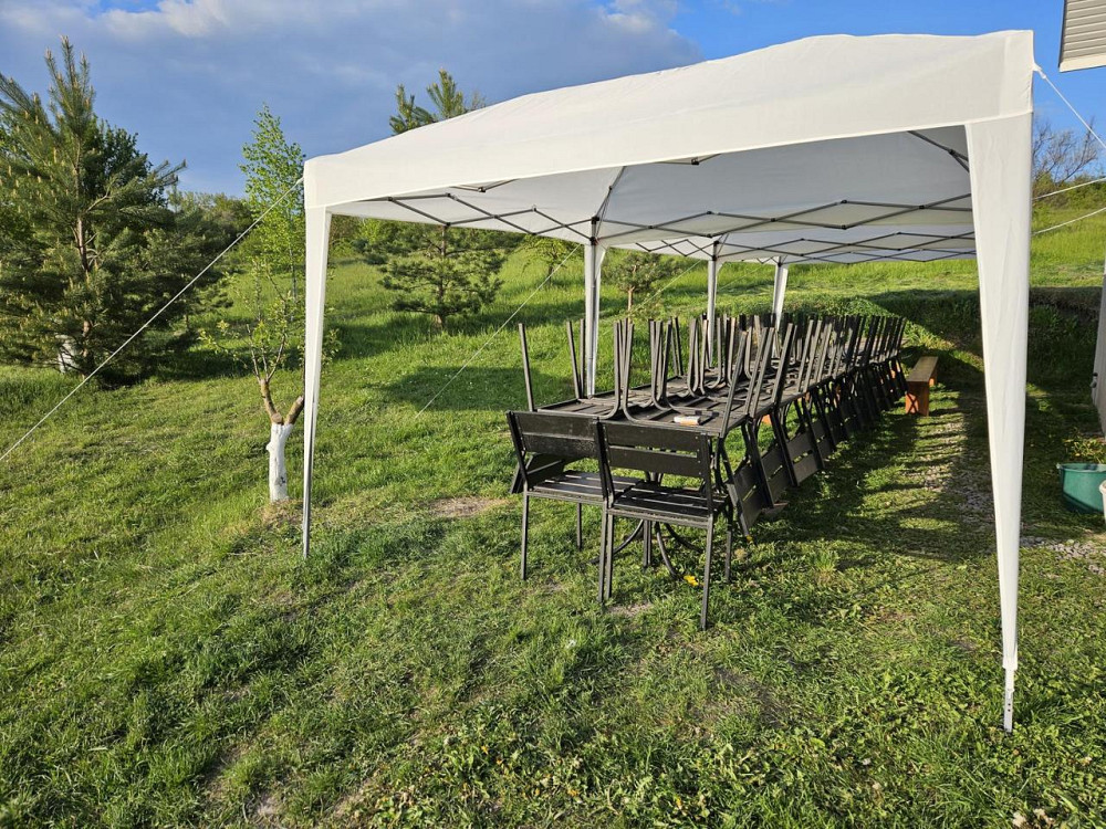 Павильон садовый раскладной 3*3 м.(2,95*2,95 м.) 