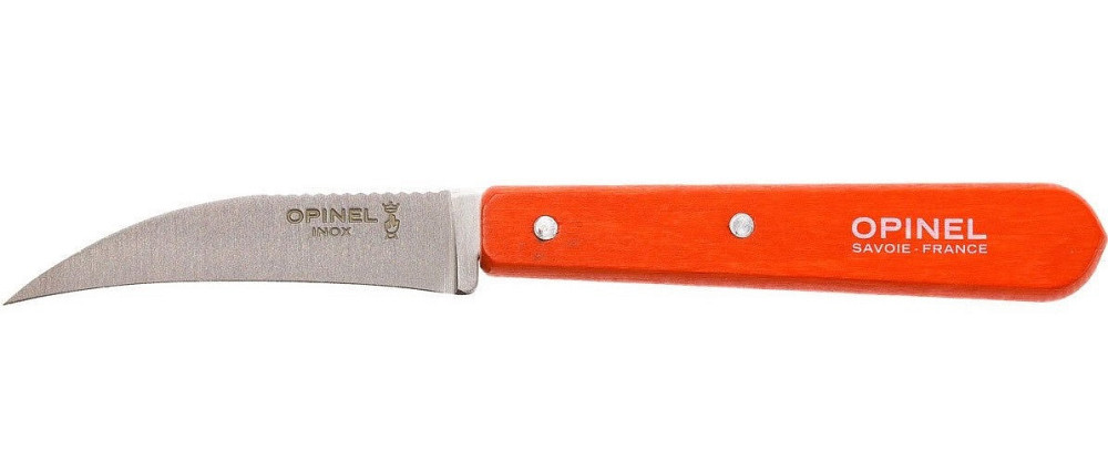 Кухонный Нож изогнутый для очистки овощей и фруктов Opinel No.114 