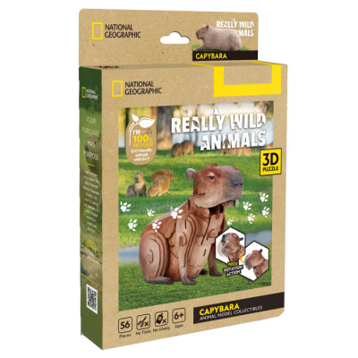 Пазл Cubic Fun трехмерный Дикие животные Капибара (DS1177h) Винница - изображение 2